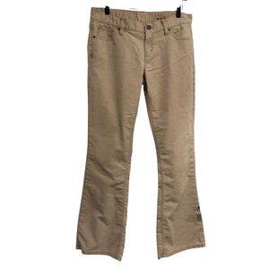 Vintage Y2K 1969 Gap Jeans Limited Edition Cotton Blend Corduroy Tan Flare Pants